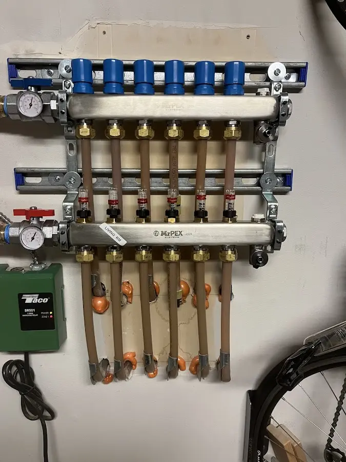 Plumber performing Leak Detection at a residential property in Naugatuck